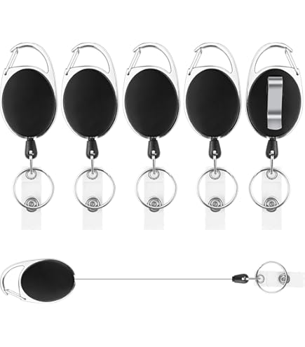 Portabadge Trasparenti 3 Pezzi - Porta Carte Di Credito E ID Con Fessura Per Pollice, Per Ufficio E Scuola - Foto 10