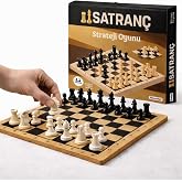 JOY SMART Ahşap Satran&ccedil; Takımı 30x30 cm, Zeka ve Strateji Oyunu, &Ccedil;ocuk ve Yetişkin İ&ccedil;in