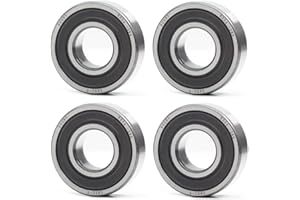 FUSHIBEARING 6204-2RS Cuscinetti a sfere scanalati, 20 x 47 x 14 mm, con doppia guarnizione in gomma ABEC-5 pre-lubrificata, macchine da giardinaggio, giocattoli elettrici e utensili