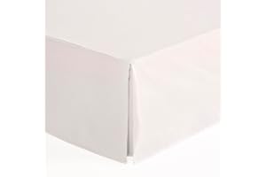 GAMUSI Cubre Canapes 160x190 / 200 cm Funda Somier Cama 160 cm - Color Blanco