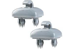 JOWRUN 2 Pezzi Clip per Visiera Auto, Supporto Parasole per Auto, Gancio Parasole Staffa Sostituzione Compatibile con Audi A1 A3 A4 A5 Q3 Q5 (8E0 857 562) A7 B6 B7 B8 S4 S5