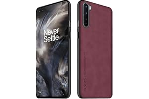 Duxsmei Cover per Oneplus Nord 5G Custodia in Pelle Scamosciata PU e TPU, Anti-Shock Anti-Graffio Anti-Scivolo Ultra Leggera Cover di Lusso per Oneplus Nord 5G, per Uomini Donne(Vino Rosso)
