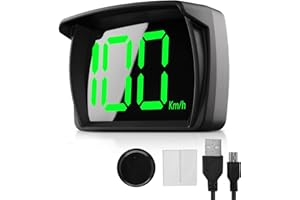 QESSUVNC Digital GPS Speedometer,HUD Heads up Display Car MPH,Car Real-Time Speedometer with LED Large Font Display,USB Plug & Play,Suitable for Truck, SUV, Motorcycle