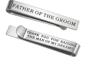 Gleamart Silver Tie Clip for Men Business Necktie Pinch Clip Personalised Tie Bar