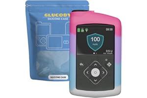 GLUCODY Schutzhülle aus Silikon für Medtronic Insulinpumpe, kompatibel mit Allen Medtronic-Modellen, langlebig (Mehrfarbig)