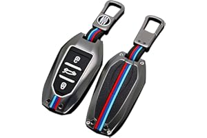 Otai Carcasa para Llave Remota de Aleación de Zinc Cubrir para Peugeot 308 408 508 2008 3008 4008 5008 Citroen C4 C4L C6 C3-XR (Mate)