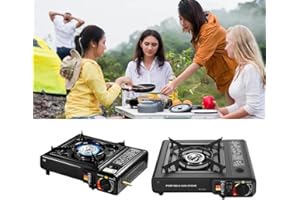 DOLCE VARI Gas Stove Portable Cooker in Carry Case For Camping BBQ Kit Camping Automatic Ignition & Heat Control (Only Stove)