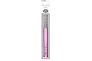 Tulip TEL-04E Crochet Hook, Metal, Pink, Size 4 (1.25mm)