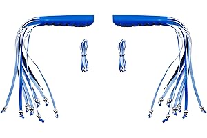 DREAM APPAREL 2 PCS Faux Leather Motorcycle Lever Covers with Fringes, Motorcycle Brake Clutch Lever Covers Grip Tassels Motorcycle Handlebar Handle Grip Covers, Fringed Leather Lever Covers Wraps with Skulls