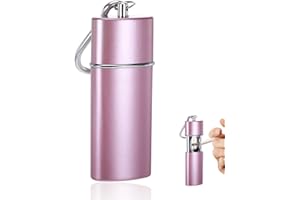 QIIMENGUER Taschenaschenbecher Geruchsdicht，Taschenaschenbecher, Aschenbecher für Unterwegs,Taschen Aschenbecher für Unterwegs (Roségold)