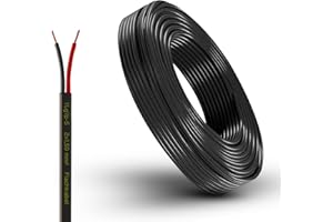 AUTOLIGHT 24 Fahrzeugleitung Anhängerkabel Rund oder Flach Kabel rot/schwarz 2x 0,75 1,0 1,5 mm² 2-adrig 6-24 Volt KFZ AUTO (Flachkabel 1,5 mm², 15 Meter)