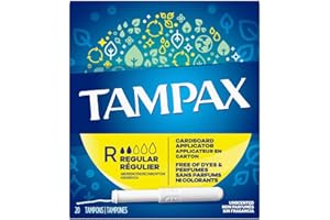 Tampax Regular Tampons with Cardboard Applicator, 150g