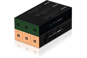 Nespresso Vertuo Coffee Pods, 60 Mixed Pack - 30 Melozio and 30 Stormio Capsules for Nespresso Machines. Make Espressos, Cappuccino, Lattes and Iced Coffee at home. Recyclable Pods