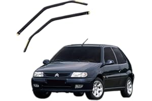 J&J AUTOMOTIVE | Heko Deflecteurs d'air Déflecteurs de Vent Compatible avec Saxo 3P. Berlina 1996-1999, Ensemble 2 pièces, Noir, Fumé, Aérodynamique, Montage Facile