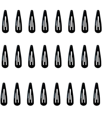 Lot De 4 Pinces à Cheveux Clic Clac Multicolores Avec Cœurs - Métal 55mm, Neuf | Pinces à Cheveux Clic Clac Coeurs Métal|Pinces Cheveux Multicolore 5.5cm