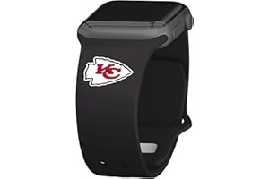 Game Time Kansas City Chiefs Uhrenarmband aus Silikon, kompatibel mit Apple Watch