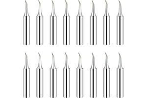 HUAAXTLANG 16 Pcs Soldering Iron Tips Solder Tips Replacement Kits Lead-Free Solder Iron Tips for Small SMD Soldering
