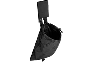 Pvnoocy Taktischer MOLLE Abwurfsack Dump Pouch mit Kordelzug Magazintasche Gürteltasche für Jagd Militär Polyester Dump Beutel 3,5L Fassungsvermögen（Schwarz）