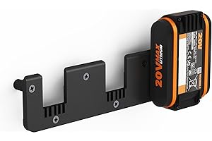 NewGround Designs Support mural pour batterie compatible avec batteries Worx PowerShare 20VSupport mural [fabriqué en Allemagne] (3 batteries)