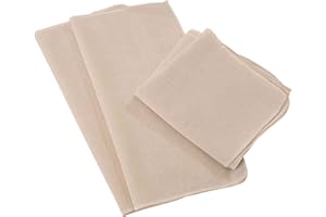 JGYCVBU 3 pezzi Garza Alimentare, 50 x 50 cm, per Filtrare, Panno da Cucina, Panno per il Formaggio, Panno in Cotone non Sbiancato, Adatto per Formaggio, Succhi di Frutta, Tofu, Caffè, ecc
