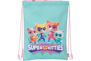 SAFTA SUPERKITTIES plecak dla dzieci w różnym wieku, wygodny i wszechstronny, jakość i wytrzymałość, 26 x 34 cm, Jasnoróżowy/pastelowy turkus, M, Casual