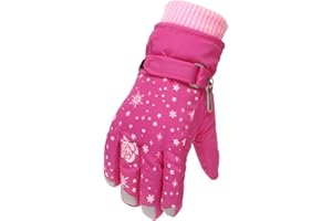 ‎UNILARINNA Handschuhe Kinder Snowboard Handschuhe Schneehandschuhe wasserdichte und Winddichte Winter Fäustlinge für Mädchen und Jungen Skifahren Snowboard Reiten Laufen Radfahren 4-9 Jahre