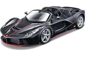 MAISTO LAMBORGIHINI Maisto Kit Ferrari LaFerrari Aperta en Escala 1/24 en Color Negro 39133, (39133-00000001)