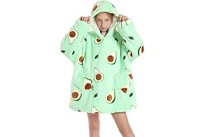 JOREAY Kids Oversized Blanket Hoodie, Sherpa Wearable Blanket Fluffy Giant Comfortable Hooded Sweatshirt for Children Teen