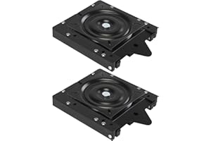 Leader Accessories Quick Disconnect Boat Seat Mount with Swivel (2 pcs) - Black Plastic & Steel Floor Mount