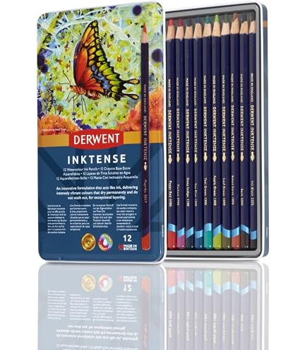 Derwent Inktense Scatola In Legno Da 72 Matite Acquerellabili - 3