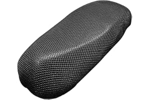 BAKERMICHE Motorrad-Mesh-Sitzbezug atmungsaktiv wasserdicht Kissenpolster rutschfest für Roller Sitzbezug universeller 3D-Mesh-Stoff-Sitzbezug