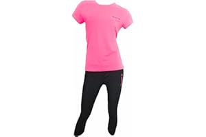 Lotto Tuta Donna Estiva - Completo Donna Sportivo in Cotone con Pantalone CAPRI Corto