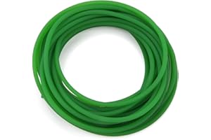 Courroie de transmission, Akozon ceinture ronde en polyuréthane d'unité centrale à rugueuse verte(6mm*10m)(5mm*10m)