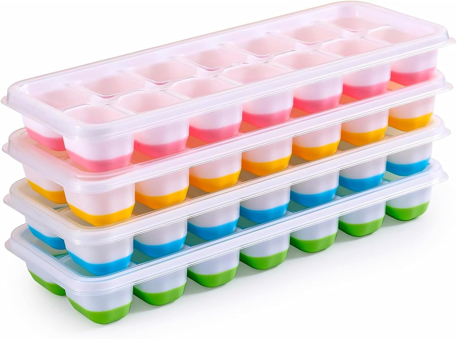 Prise en Main & Utilisation au Quotidien : Lot de 4 bacs à glaçons en silicone avec couv