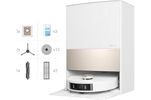 dreame L20 Ultra Complete Robot Vacuum with Mop, 7000Pa Robot Vacuums with MopExtend™ Technology，AI Obstacle Avoidance, Auto Mop Washing, Self-Hot Air Drying, Clean Genius for Hard Floor&Carpet