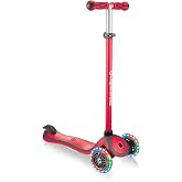 Globber Primo Plus Işıklı Scooter - Kırmızı