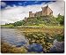 Produktbild Mauspad / Mouse Pad aus Textil mit Rückseite aus Kautschuk rutschfest für alle Maustypen Motiv: Schottland Dunvegan Castle Isle of Skye [ 06 ]