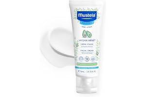Mustela Bebis-Enfant Hydra Baby Ansiktskräm med Avocado 40 ml | Fuktar huden, mjuk, non-stick, icke-fet formel med avokado perseos och vitamin E, återfuktande mjuk baby