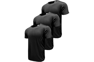 Boyzn 1 or 3er Pack Sport Tshirts Herren Kurzarm T-Shirts Funktionsshirt Laufshirt Schnelltrocknend Atmungsaktive Sport Shirt Fitnessshirt Trainingsshirt für Running Workout Bodybuilding