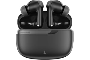 boAt 2026 Launch Airdopes Prime 300 with Spatial Audio, 60 Hrs Battery, Quad Mics AI-ENx™ Technology, Multi Connectivity, 11mm Drivers, ASAP™ Charge, in-Ear Detection, Bluetooth v6.1 (Titanium Black)