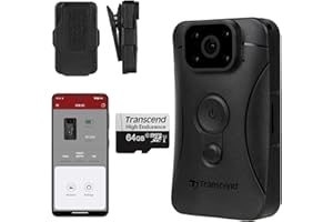Transcend Dashcam DrivePro Body 10 da 64 GB microSD - TS64GDPB10C