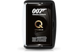 Top Trumps James Bond Gadgets and Vehicles Limited Editions Card Game, play with iconic gadgets and vehicles including Aston Martin DBS, Golden Gun and the Q Boat, for players aged 12 plus