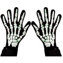 Skelett-Handschuhe Für Halloween & Mottopartys | Gruselige Kostüm-Accessoires Für Erwachsene Und Kinder
