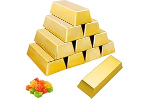 ICELSA 20 Piezas Cajas Chuches Cajitas de Carton para Chuches Caja de Dulces de Oro para Bodas Fiesta Navidad Cumpleaños（14.5 x 5 x 3 cm）