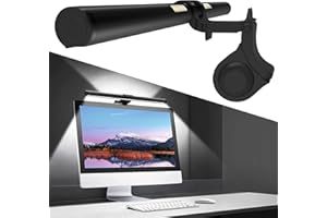 OOWOLF LED Monitor Light Bar - 16" Computer Light Bar with Backlight CRI≥95 Filter Blue-Light, Memory Dimming 3 Color Screen Light Bar to Eyes Care, Monitor Lamp fit Curved Monitors