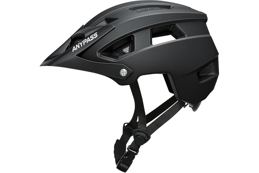 Bike Helmet Men Women, Lightweight MTB Cycle Helmet with Detachable Visor, Adjustable Mountain Road Bicycle Helmet with Dial Fit, Safety Certified Cycling Helmet for Adult Youth