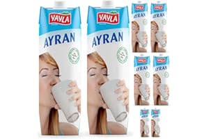 ‎PUFAI Yayla, Joghurtgetränk Ayran anatolischer Joghurt-Drink Nach Anatolischer Art, Sonderproduktionsgetränk 1000 ml X 8 STÜCK