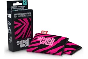 KletterRetter Pink, SmellWell, Cuscino per Asciugatura e rinfrescamento per Scarpe, Borse Sportive o persino l'auto, con Un Fresco Profumo zebrato. Unisex Adulto, Zebra Rosa, Taglia Unica