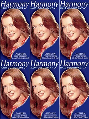 THREE PACKS of Harmony Hair Colour Cherry Auburn 17ml