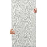 Tink 3D Kendinden Yapışkanlı Duvar Kağıdı Yeni Nesil Akustik Ke&ccedil;e Panel Desenli 52x98 cm (Beyaz, 10 Adet 5 m&sup2;)